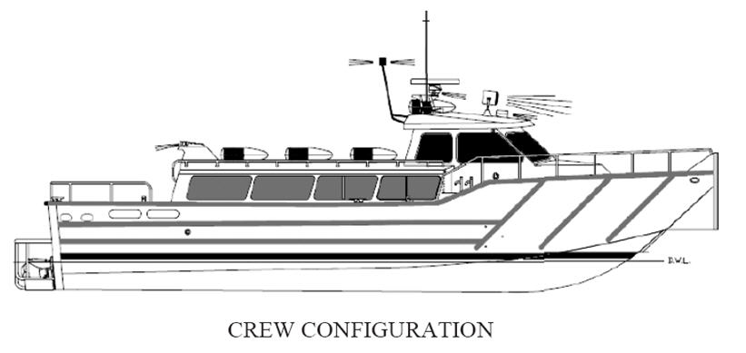 MetalCraft Marine Kingston 54-60 Crew Boat drawing