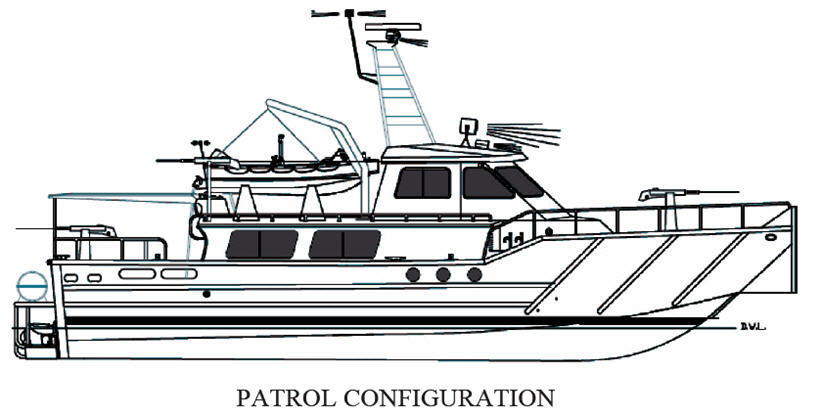 MetalCraft Marine Kingston 54-60 Crew Boat drawing